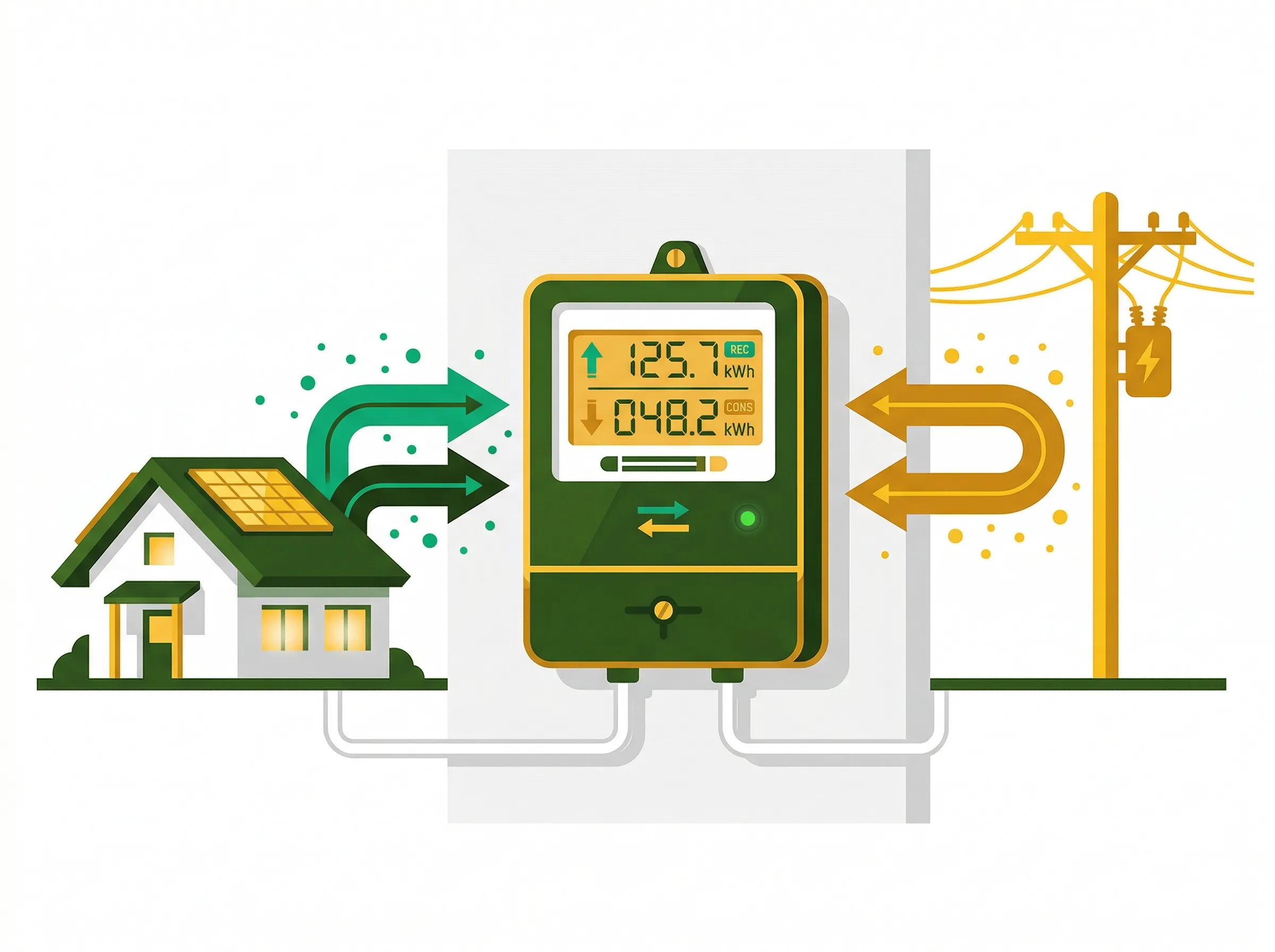 Medidor bidirecional: o relógio que conta energia entrando e saindo da sua casa