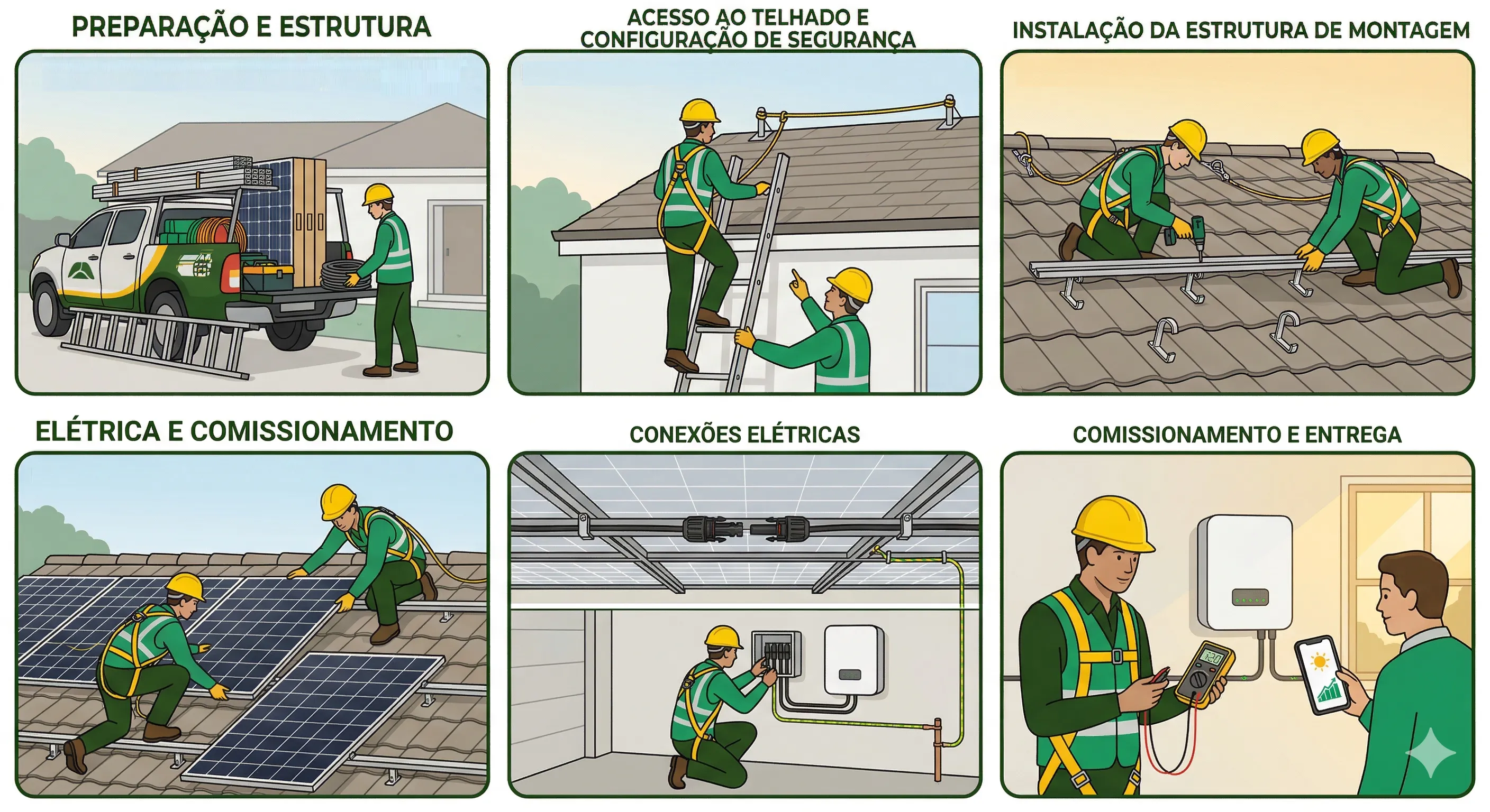 O dia da instalação passo a passo: o que esperar quando a equipe chegar