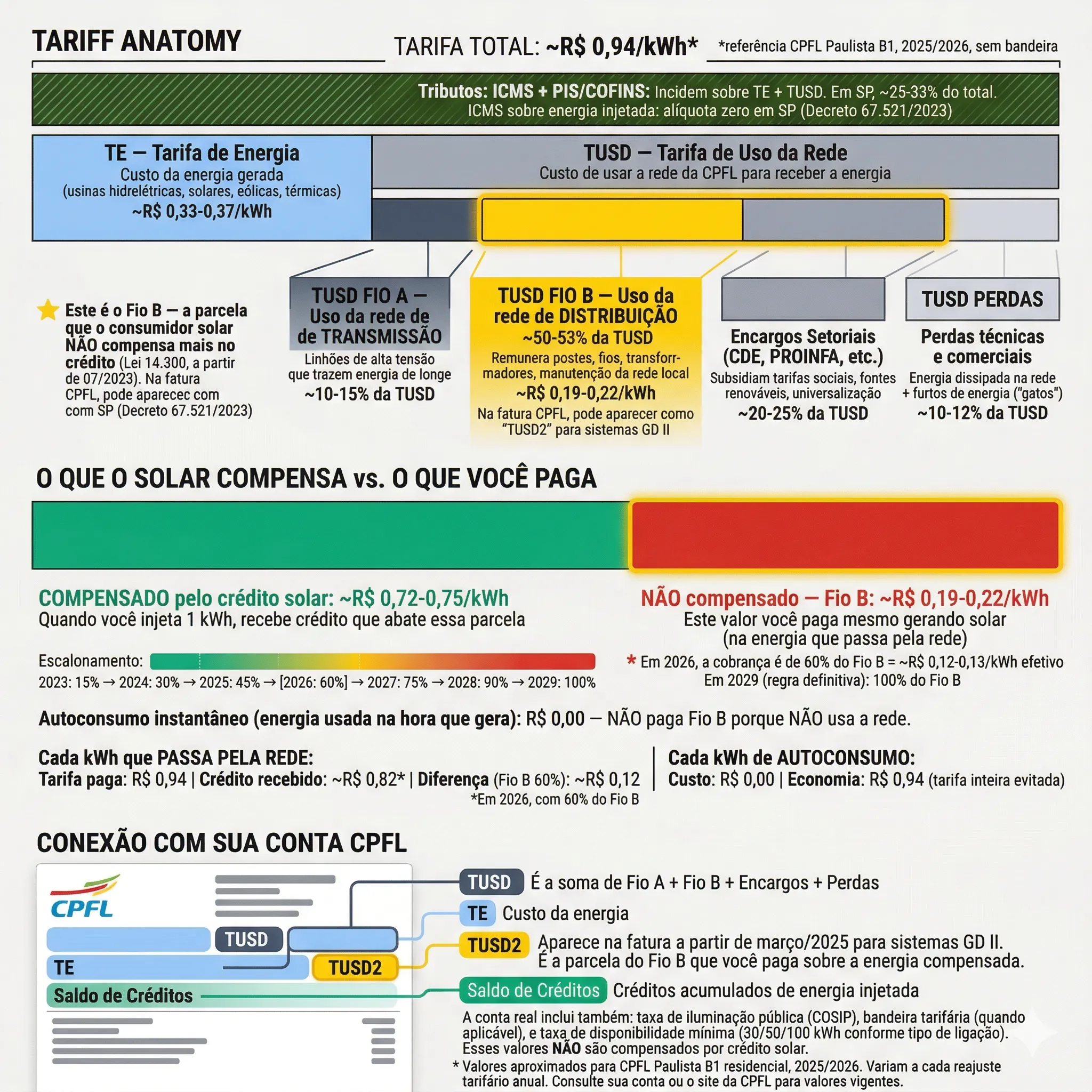O que mudou com a RN 1.059: nova composição da tarifa de energia elétrica